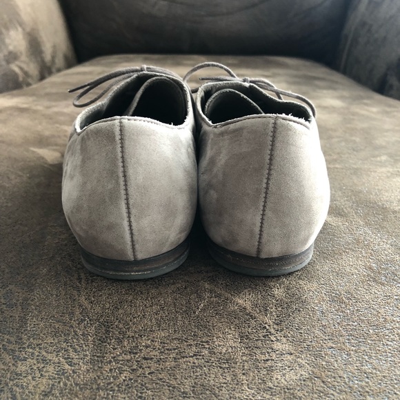 GABOR -6.5 (4.5 EU)- Sacchetto Suede Oxford Flats in grey - Picture 3 of 7